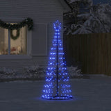 Vidaxxl Sapin de Noël LED 200 LED 180 cm bleu