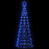 Vidaxxl Sapin de Noël LED 200 LED 180 cm bleu