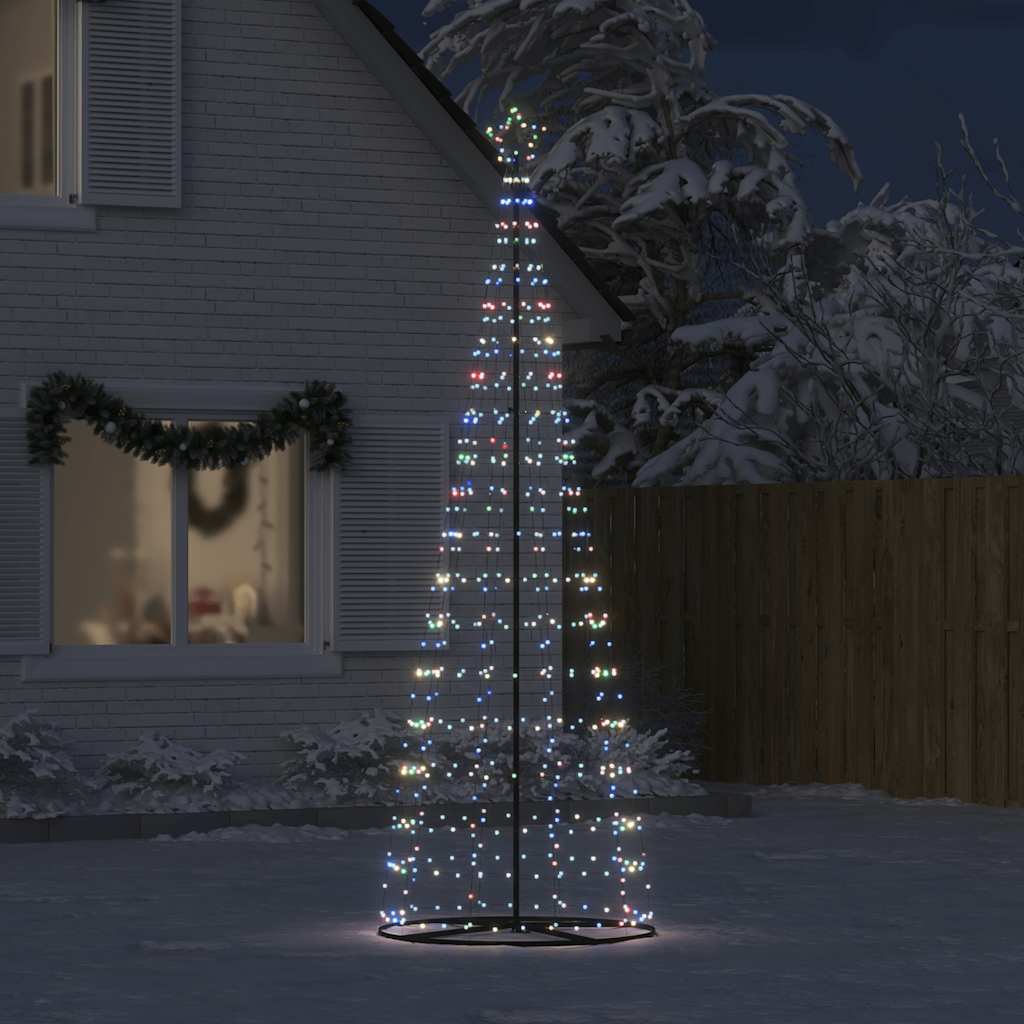Vidaxxl Sapin de Noël LED 550 LED colorées 304 cm