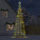 Vidaxxl Sapin de Noël LED 1534 LED blanc chaud 503 cm