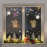 VidaXL lumières de Noël silhouette du Père Noël2 pcs 35 LED blanc chaud