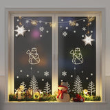 VidaXL lumières de Noël silhouette de bonhomme de neige 2 pcs 35 LED blanc chaud