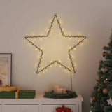 VidaXL lumières de Noël silhouette étoile 115 LED blanc chaud