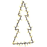 VidaXL lumières de Noël silhouette d'arbre de Noël 80 LED blanc chaud