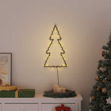 VidaXL lumières de Noël silhouette d'arbre de Noël 80 LED blanc chaud