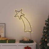 VidaXL lumières de Noël silhouette étoile filante 115 LED blanc chaud