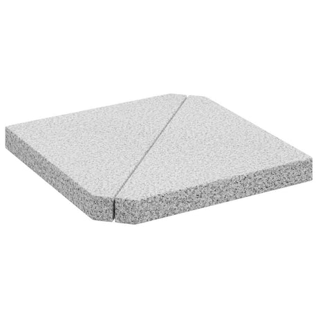 Vidaxx plaques de base pour parasol 2 pcs triangulaires 14 kg gris granit