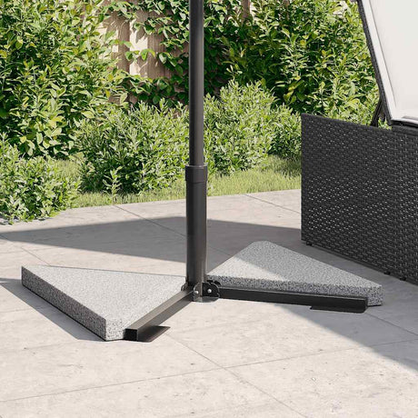 Vidaxx plaques de base pour parasol 2 pcs triangulaires 14 kg gris granit
