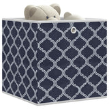 Vidaxx boîtes de rangement 4 pcs pliables 32x32x32 cm en tissu non tissé bleu