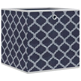 Vidaxl opbergboxen 10 st inklapbaar 32x32x32 cm ongeweven stof blauw