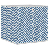 Vidaxx boîtes de rangement 4 pcs pliables 32x32x32 cm en tissu non tissé bleu