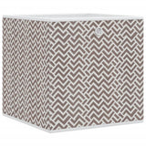 Vidaxx boîtes de rangement 4 pcs pliables 32x32x32 cm en tissu non tissé marron