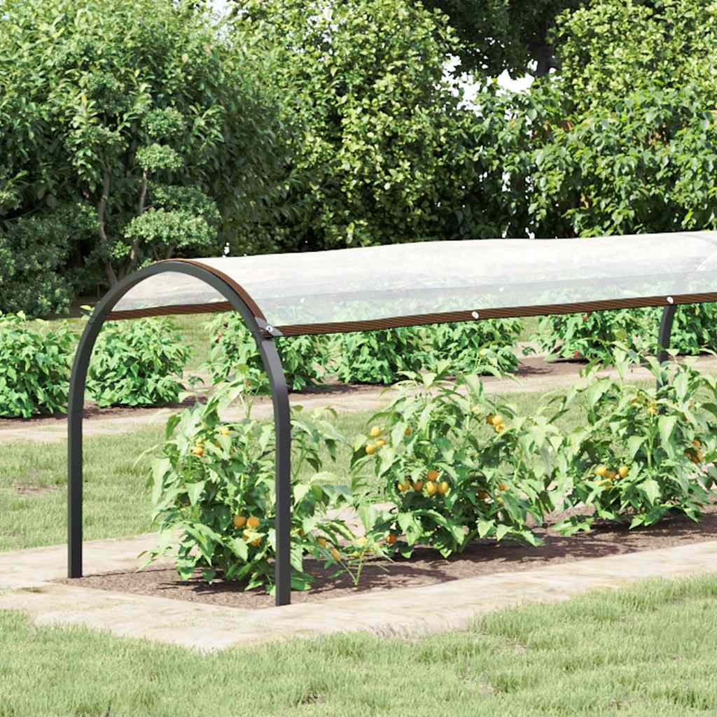 Vidaxl plantenafdekking met zeilringen 1x10 m polyethyleen