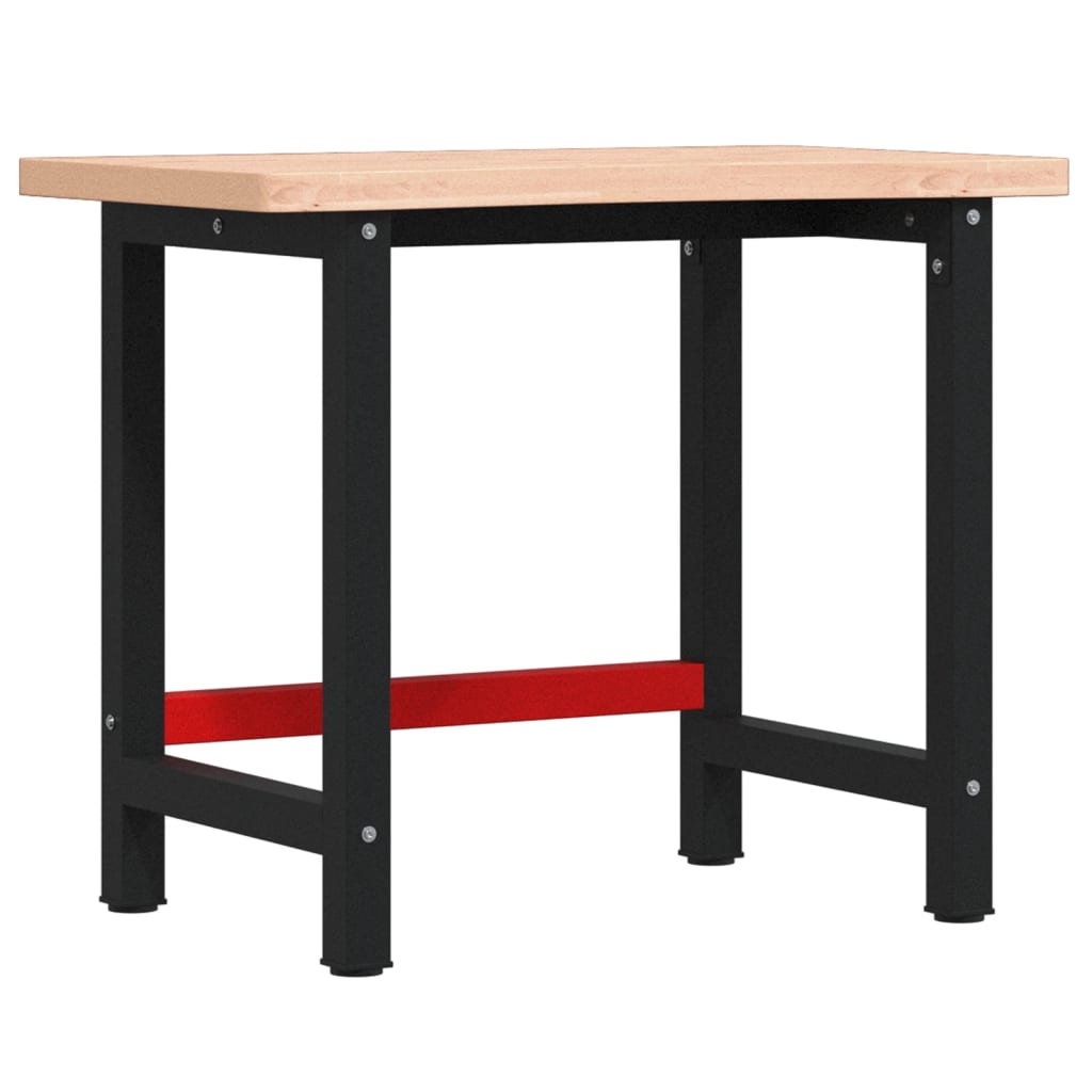 Vidaxl Workbench 100x (55-60) x83 cm Legno di faggio solido