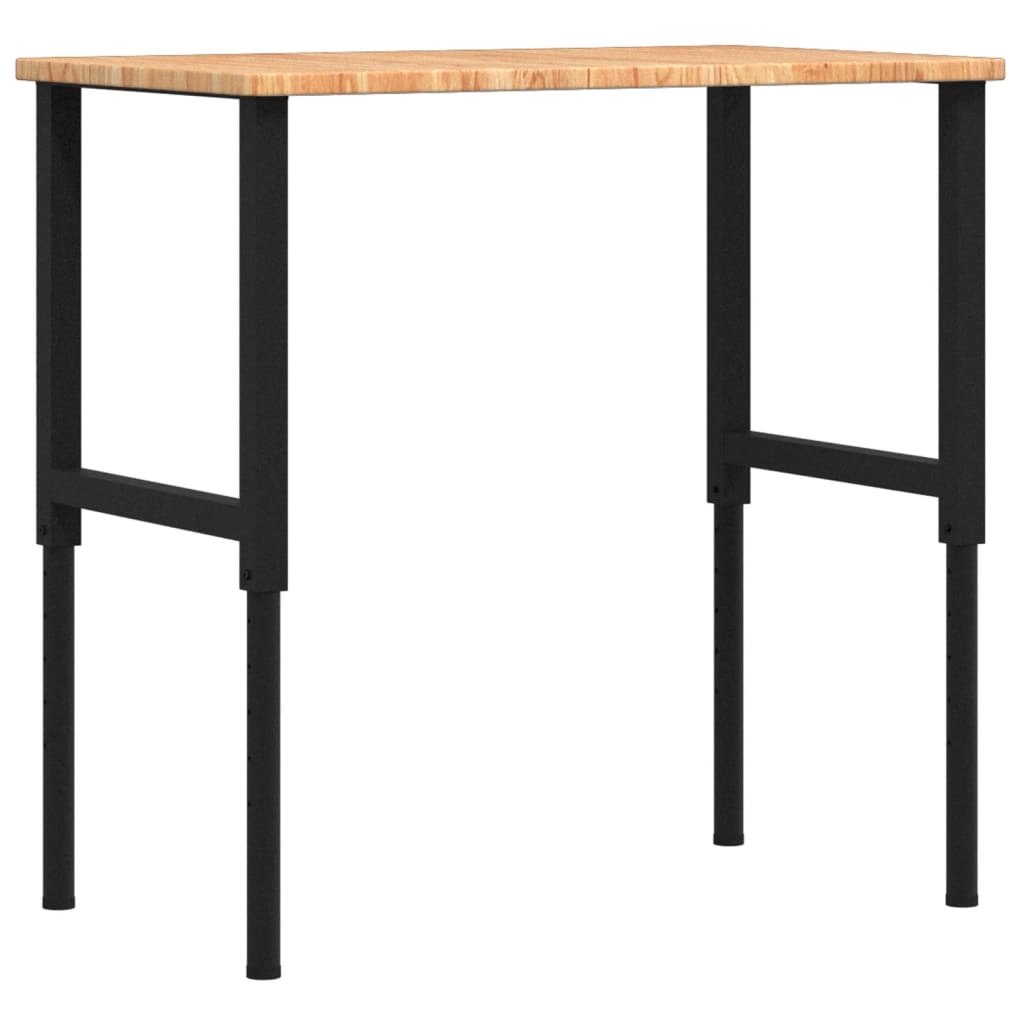 VidaXL établi rectangle 100x60x (71,5-98) cm chêne brun clair
