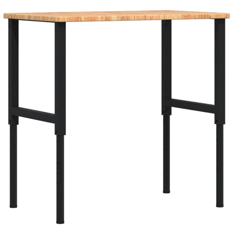 VidaXL établi rectangle 100x60x (71,5-98) cm chêne brun clair