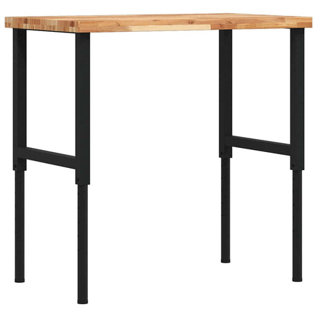 VidaXL établi rectangulaire 100x60x(73-99.5) cm bois d'acacia massif
