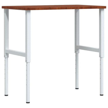 VidaXL établi rectangle 100x60x (71,5-98) cm chêne brun foncé
