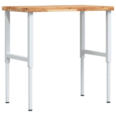 VidaXL établi rectangulaire 100x60x(73-99.5) cm bois d'acacia massif