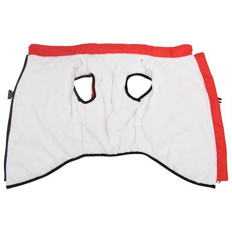 Vidaxxl manteau pour chien avec harnais imperméable réfléchissant rouge l52