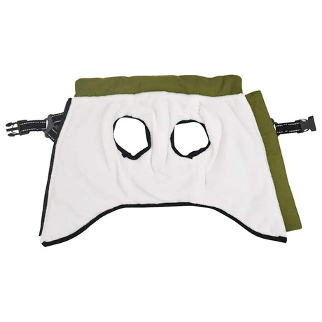 VidaXL manteau pour chien avec harnais imperméable réfléchissant vert armée l40