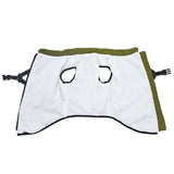 VidaXL manteau pour chien avec harnais imperméable réfléchissant vert armée l44