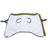 VidaXL manteau pour chien avec harnais imperméable réfléchissant vert armée l48