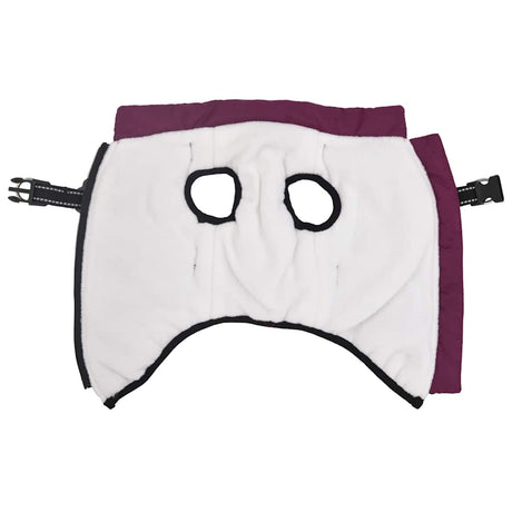 Vidaxxl manteau pour chien avec harnais imperméable réfléchissant violet l24