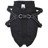 VidaXL manteau pour chien avec harnais imperméable réfléchissant noir l32