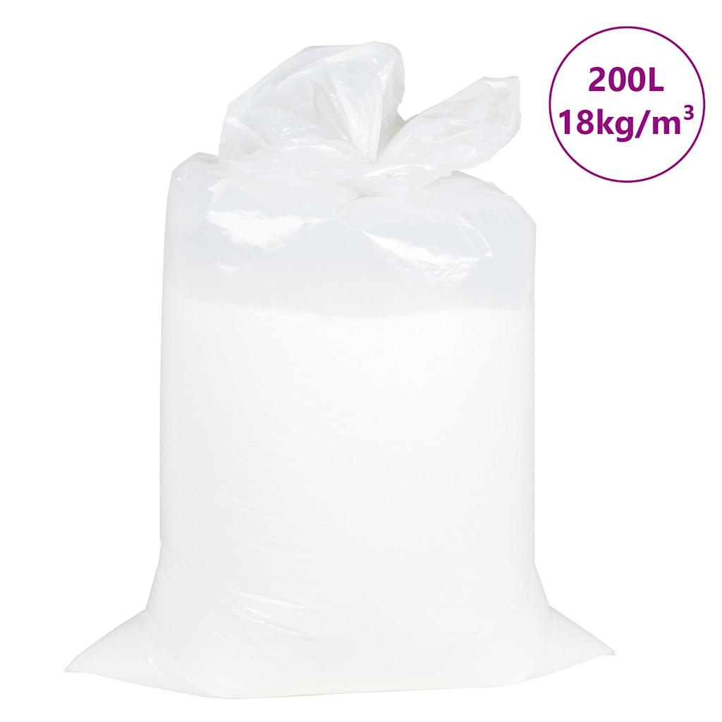 Vidaxl Beanbag plnění EPS 200 l bílé 18 kg m³