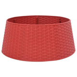 Vidaxx jupe de sapin de Noël ø56x23 cm plastique rouge