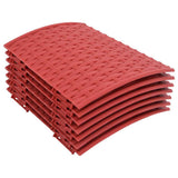 Vidaxx jupe de sapin de Noël ø56x23 cm plastique rouge