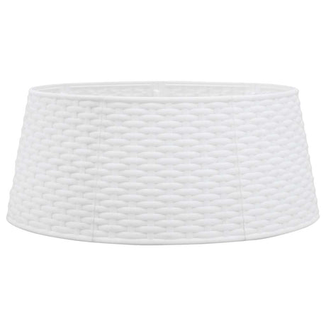 Vidaxx jupe de sapin de Noël ø56x23 cm plastique blanc