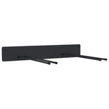 VidaXL porte-outils de jardin mural en acier noir