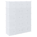 Meuble de rangement Vidaxl avec 20 compartiments et tringles de suspension en polypropylène