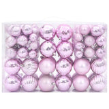 Vidaxl boules de Noël 100 pcs ø3 4 6 cm rose