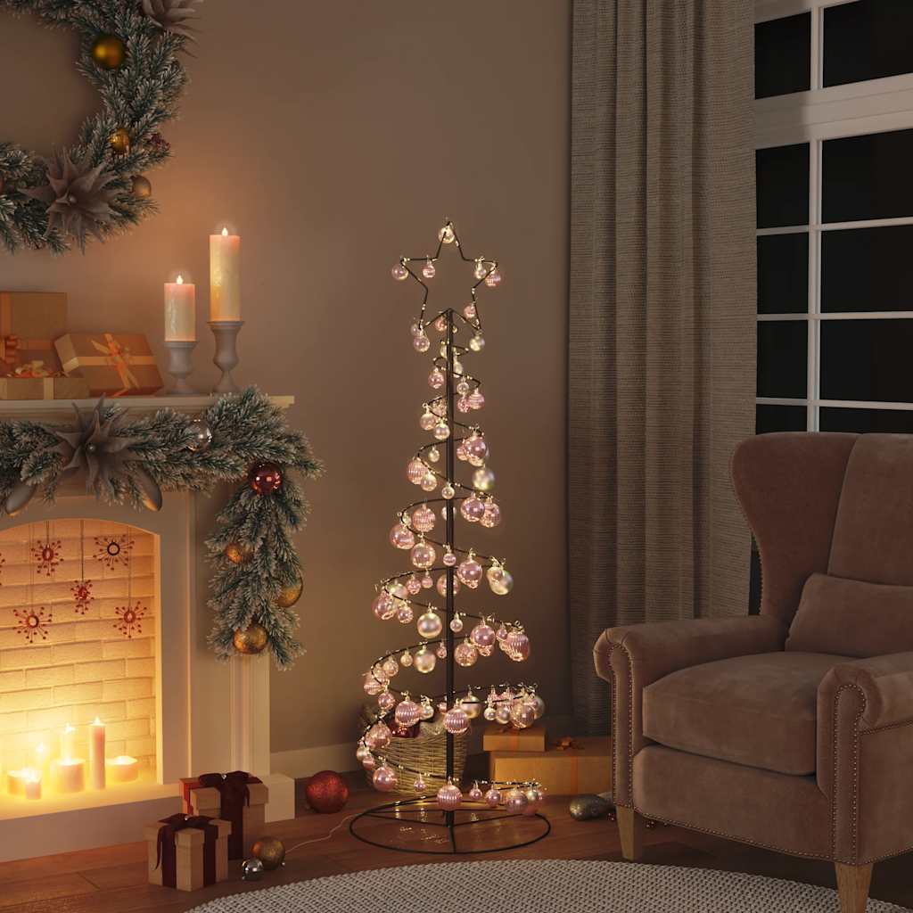 Vidaxl boules de Noël 100 pcs ø3 4 6 cm rose