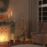 Vidaxl boules de Noël 98 pcs ø3 4 6 cm marron