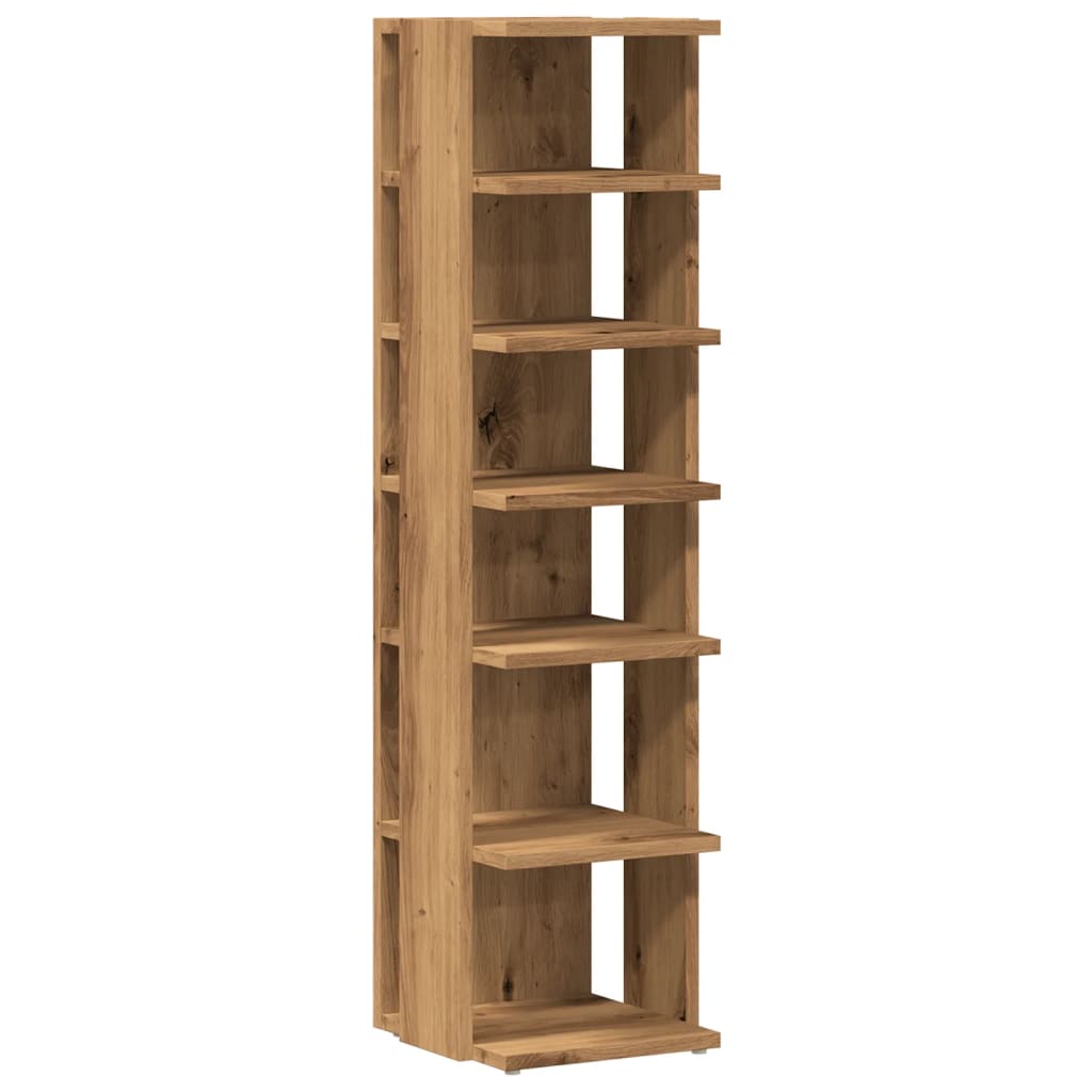 VidaXL shoe cabinet 28x27x102 cm processed wood artisanal oak -colored