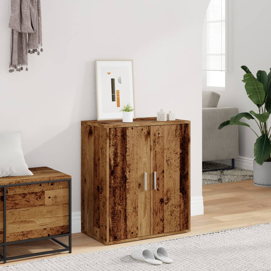 Vidaxl Schong Cabinet 60x33X70 cm veraarbecht Holz alen Holz--Colored