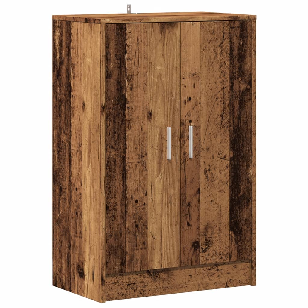 VIDAXL -Schuhschrank 60x35x92 cm verarbeitetes Holz Oldholz -gelöscht