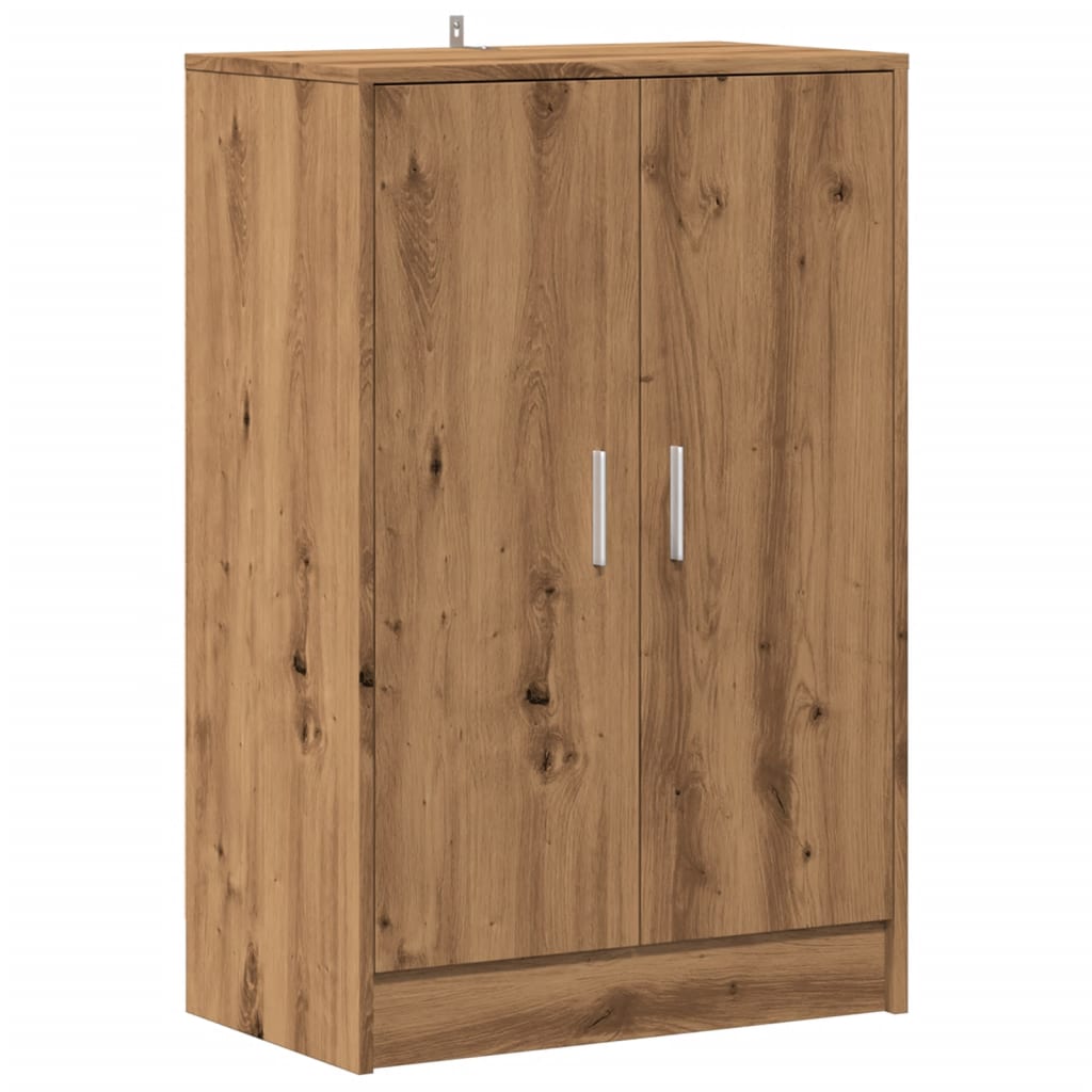 VidaXL shoe cabinet 60x35x92 cm processed wood artisanal oak color