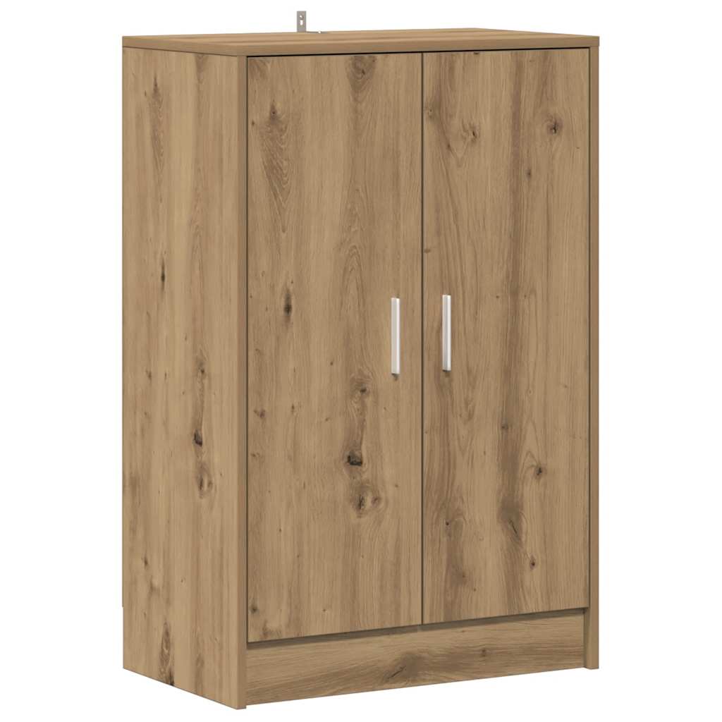 VidaXL meuble à chaussures 60x35x92 cm bois travaillé, couleur chêne artisanal