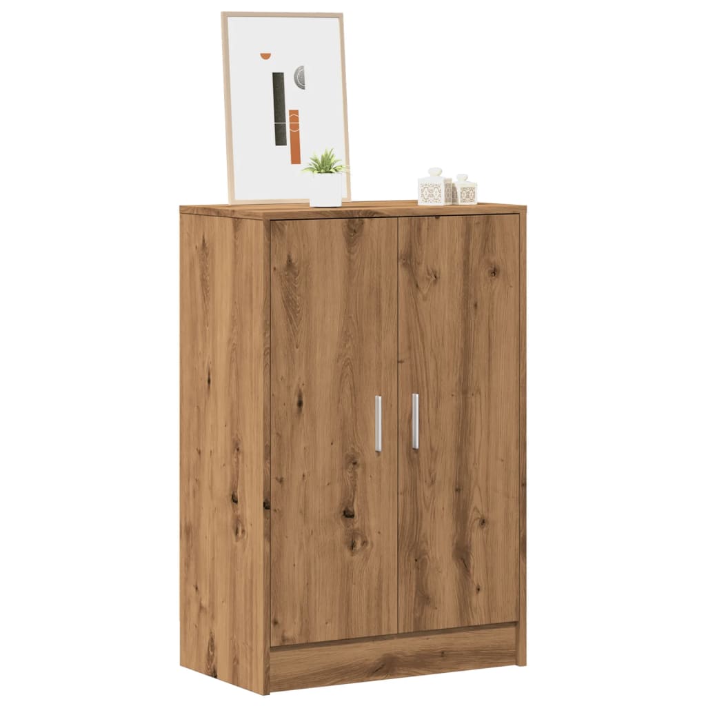 VidaXL shoe cabinet 60x35x92 cm processed wood artisanal oak color