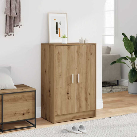 VidaXL meuble à chaussures 60x35x92 cm bois travaillé, couleur chêne artisanal