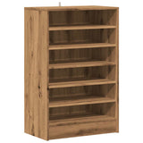 Vidaxl Cabinet da scarpe 60x35x92 cm Colore di quercia artigianale in legno trasformato