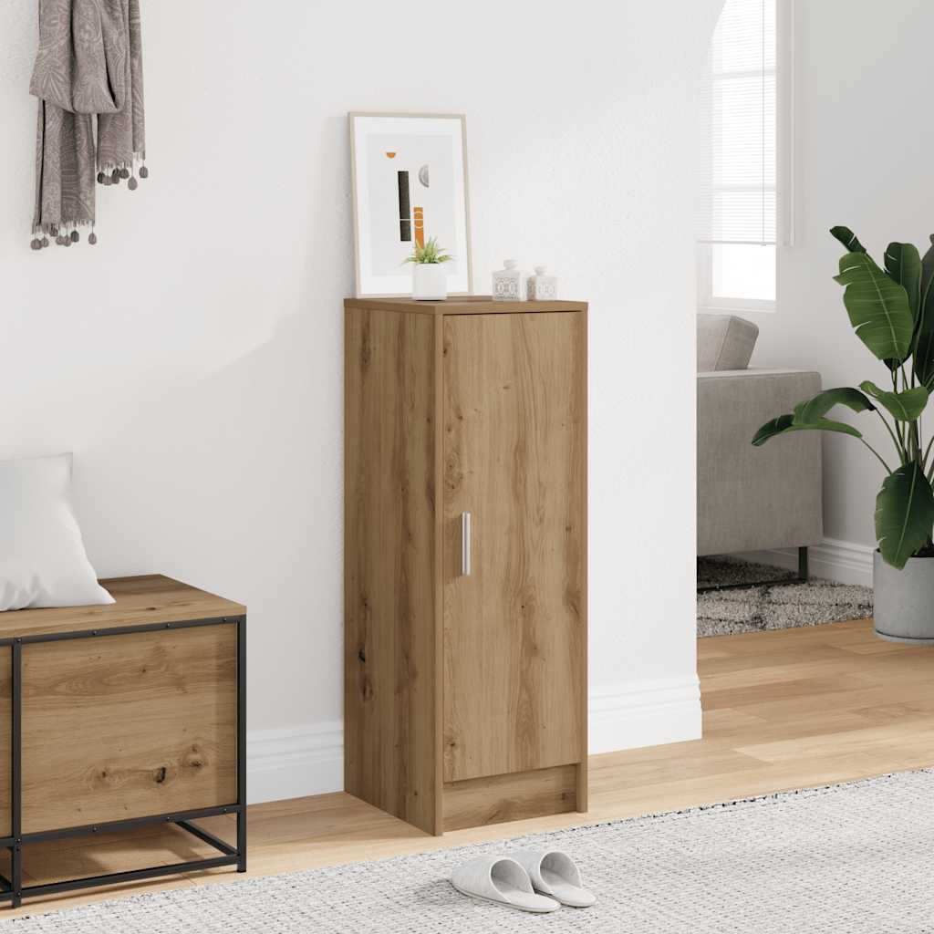 VidaXL meuble à chaussures 32x35x92 cm bois travaillé, couleur chêne artisanal