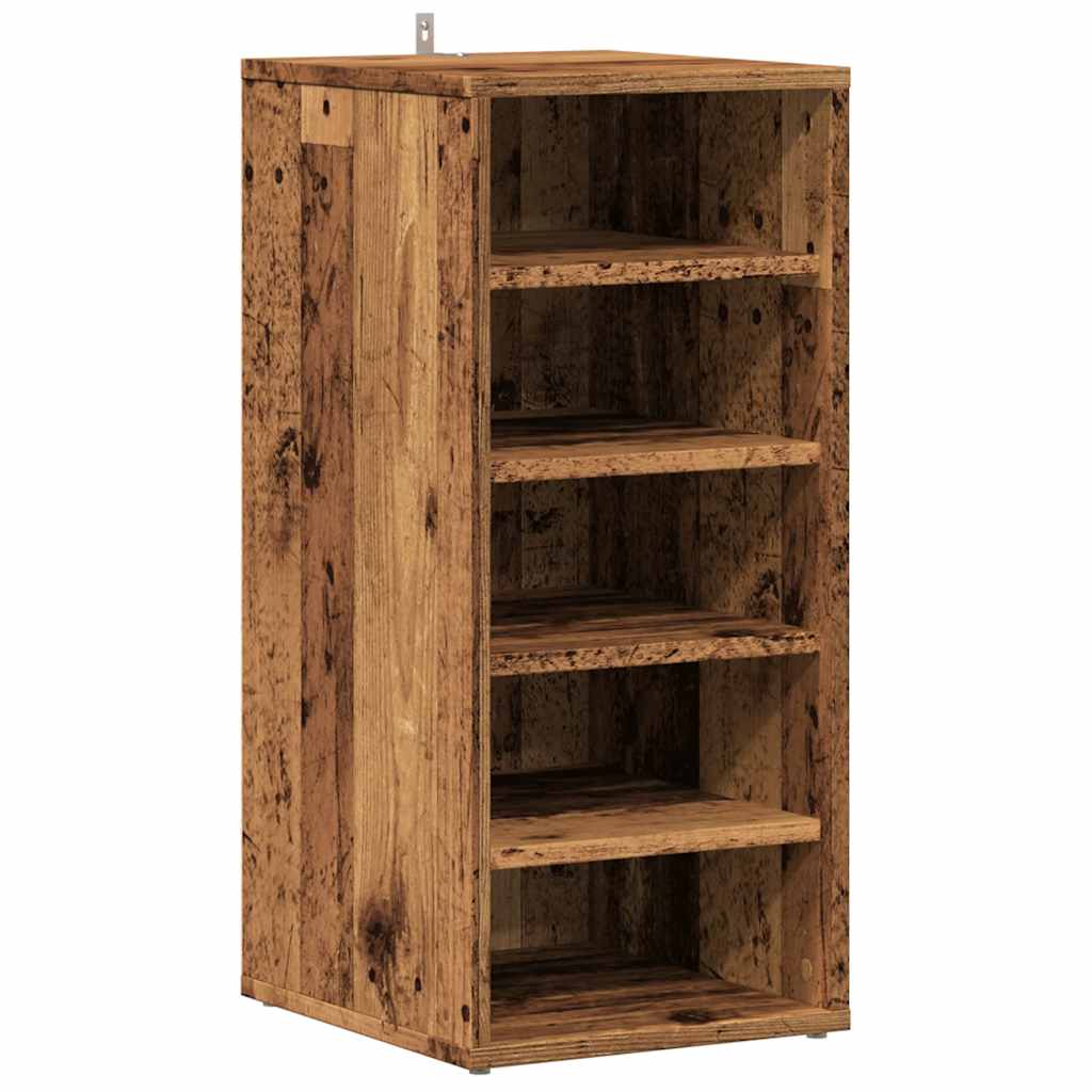 VidaXL shoe cabinet 32x35x70 cm processed wood old wood -colored