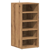 Vidaxl Shoe Cabinet 32x35x70 cm Forarbejdet træ Artisanal eg Farve