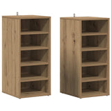 Vidaxx armoires à chaussures 2 pcs 32x35x70 cm bois travaillé chêne artisanal